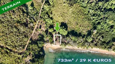 Vente terrain à nosy be ambatozavavy pied dans l'eau