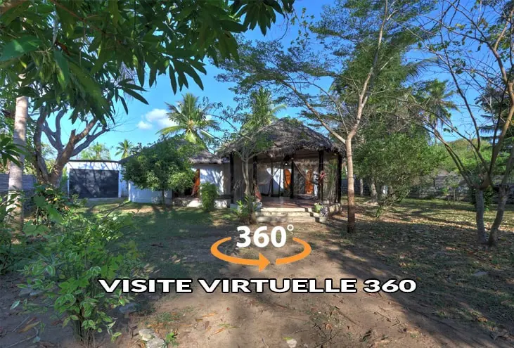 Accès visite virtuelle 360 de la maison à vendre à nosy-be