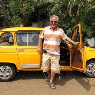 christian bersano en taxi à Nosy Be