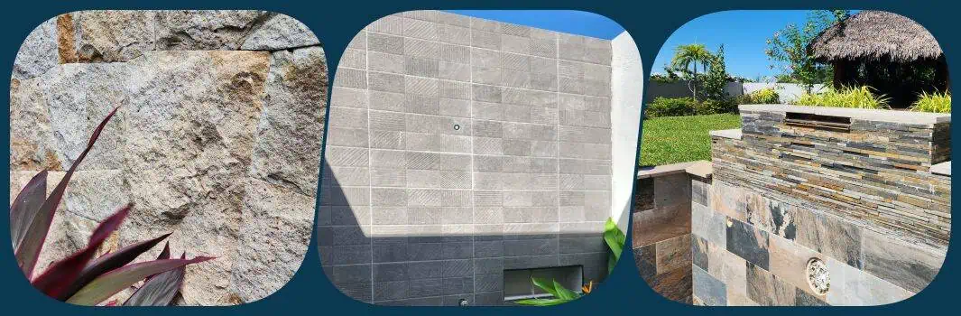 finitions piscine carrelage de bali et pierre de granit