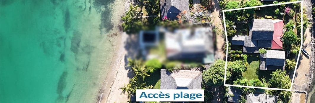 vente villa pied dans l'eau à nosy be