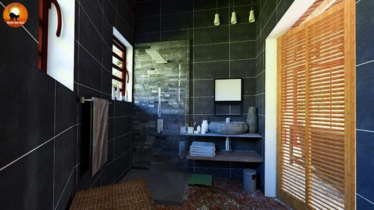 Matériaux durables, finitions haut de gamme et conception écoresponsable au Domaine Lokobé de Nosy Be.