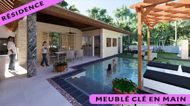 Résidence clé en main à Nosy Be avec villas meublées et piscine