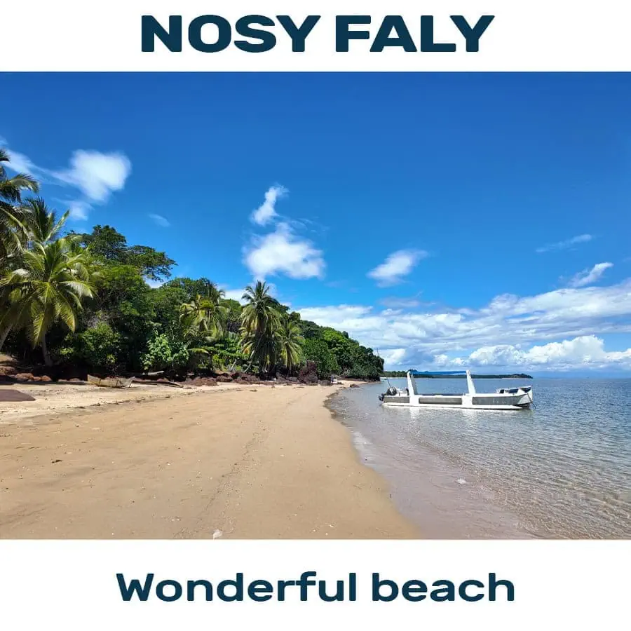 vente terrain à nosy faly avec belle plage