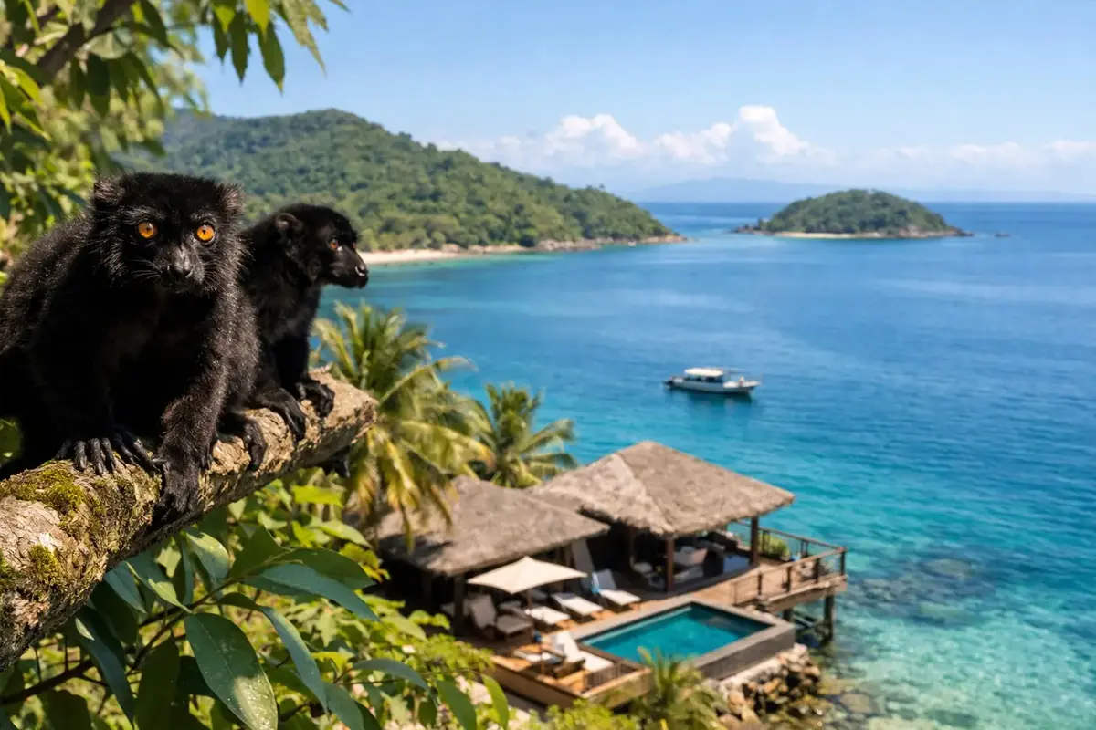 Nosy Komba Madagascar lémuriens environnement naturel et potentiel immobilier proche de Nosy Be