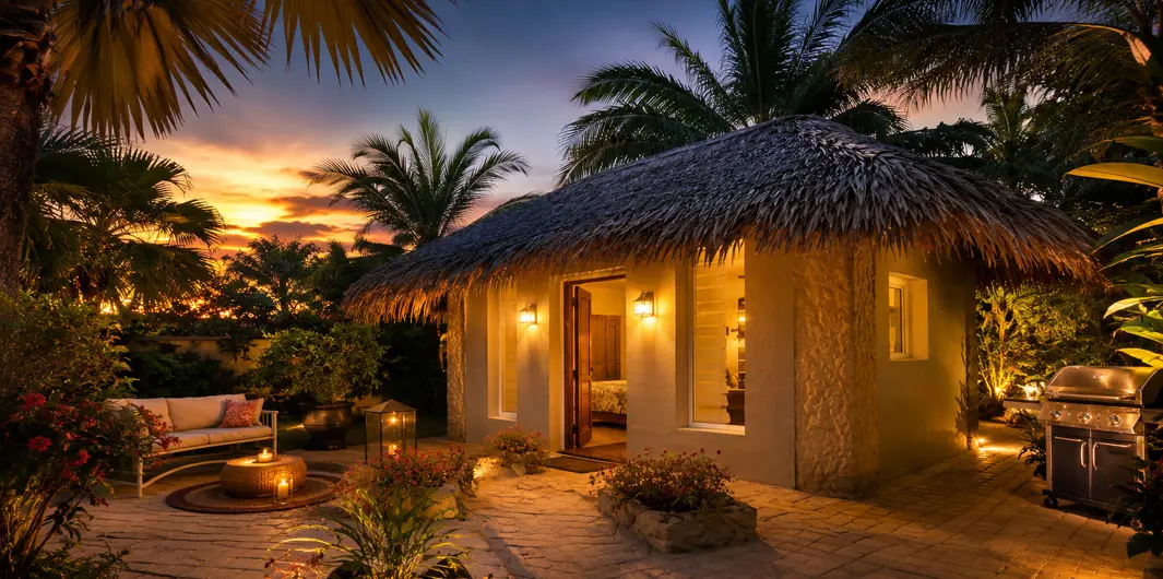 Bungalow indépendant meublé entouré d'un jardin tropical à Nosy Be