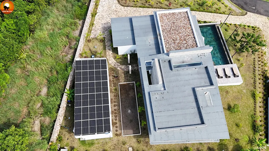 Installation solaire de la Villa Sambirano à Nosy Be