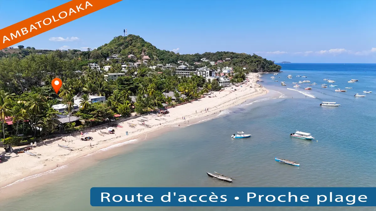 Terrain de 680 m² à Ambatoloaka proche de la plage à Nosy Be