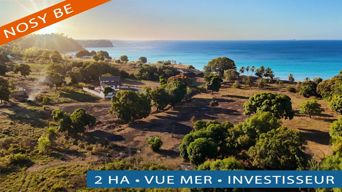 Terrain de 20 834 m² en bord de mer à Antanamitarana, Nosy Be