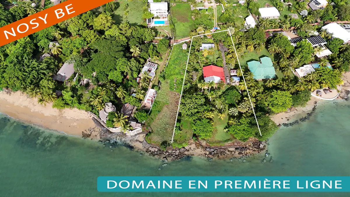 Domaine en première ligne à Ankibonivato Nosy Be